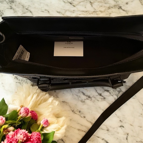 COACH NWT Coach F55665 Blake Carryall Satchel Crossbody In Matte Black - Picture 2 of 3